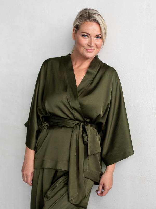 New York Fashion Week viskoosist kimono