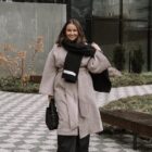 haruu, meriino, meriinosall, talvesall, soe sall, villamantel, talvemantel, eesti disain